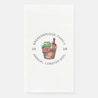 Custom Lobster Boil Annual Summer Party Serviette