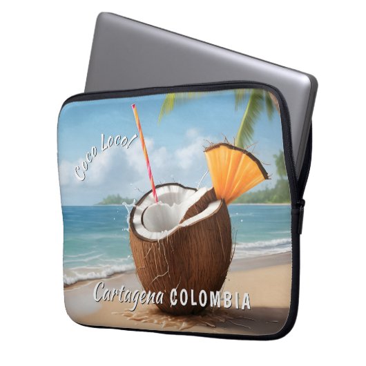 Custom Location Coco Loco Laptopschutzhülle (Vorderseite Links)