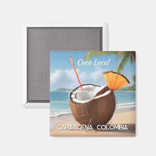 Custom Location Coco Loco Magnet (Vorderseite/Rückseite)