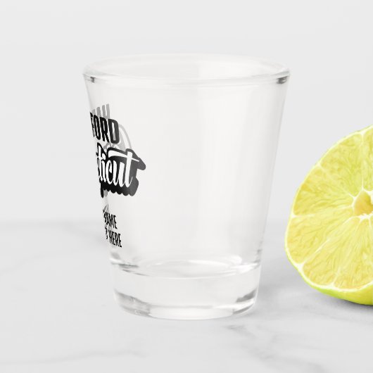 Custom Location & Text Connecticut Schnapsglas (Rechts)