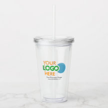 Custom Logo Acryl-Tumbler mit Stroh kein Minimum