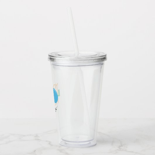 Custom Logo Acryl-Tumbler mit Stroh kein Minimum Acryltrinkbecher (Links)