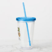 Custom Logo Acrylic Tumbler mit Stroh kein Minimum Acryltrinkbecher (Links)