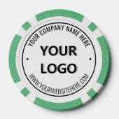 Custom Logo and Text Branded Poker Chips Example (Rückseite)
