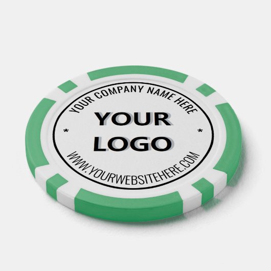 Custom Logo and Text Branded Poker Chips Example (Einzeln)