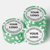 Custom Logo and Text Branded Poker Chips Example (Stapel)