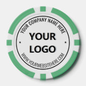 Custom Logo and Text Branded Poker Chips Example (Vorderseite)