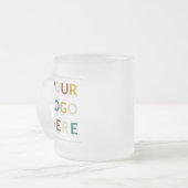 Custom Logo and Text Business Frosted Glass Coffee Mattglastasse (Vorderseite Links)