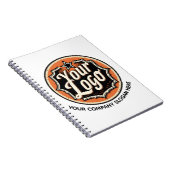 Custom Logo and Text Business Notizblock (Rechte Seite)