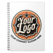 Custom Logo and Text Business Notizblock (Vorderseite)