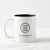 Custom Logo and Website Modern Promotional Zweifarbige Tasse (Links)