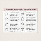 Custom Logo Any Color Sugaring Wax Aftercare Card (Rückseite)