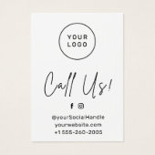 Custom Logo Any Color Sugaring Wax Aftercare Card (Vorderseite)