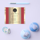 Custom Logo Beauty Salon Makeup Price List Red Flyer (Einzeln)