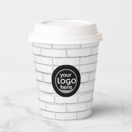 Custom Logo Bridge Wall Paper Cup 8oz Pappbecher