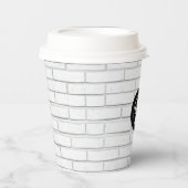 Custom Logo Bridge Wall Paper Cup 8oz Pappbecher (Vorderseite)