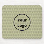 Custom Logo Brown Hexagon Pattern Mousepad (Vorne)