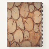 Custom Logo Brown Tree Logs Notizblock (Rückseite)