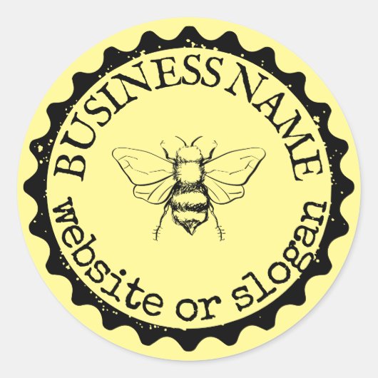 Custom Logo Bumblebee Farmhouse Stickers (Vorderseite)