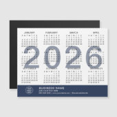 Custom Logo Business 2026 Magnetic Calendar Magnetkarte (Vorne/Hinten)