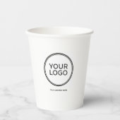 Custom Logo  | Business Branding Pappbecher (Vorderseite)