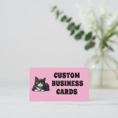 CUSTOM LOGO Business CARDS Visitenkarte (Stehend Vorderseite)
