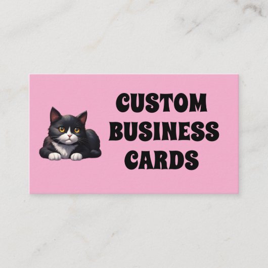 CUSTOM LOGO Business CARDS Visitenkarte (Vorderseite)