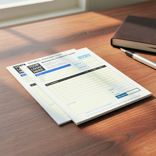 Custom Logo Business Invoice Order Form Notizblock