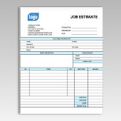Custom Logo Business Job Estimate Form Notepad Notizblock