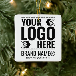 Custom Logo, Business or Brand Logo Personalized  Keramikornament