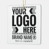 Custom Logo, Business or Brand Logo Personalized  Keramikornament (Links)