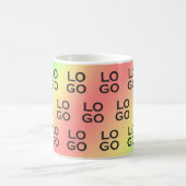 Custom Logo Business or Company on Rainbow Kaffeetasse (Mittel)