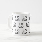 Custom Logo Business or Company on White Kaffeetasse (Vorderseite Links)