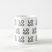 Custom Logo Business or Company on White Kaffeetasse (Mittel)