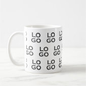 Custom Logo Business or Company on White Kaffeetasse (Links)