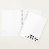 Custom Logo Business Planner 2026 - Schwarzweiß Planer (Anzeige)