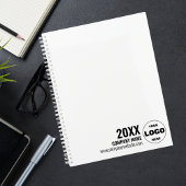 Custom Logo Business Planner 2026 - Schwarzweiß Planer