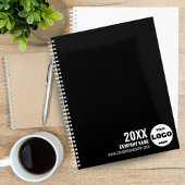 Custom Logo Business Planner 2026 - Schwarzweiß Planer