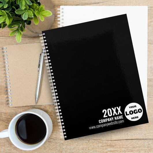 Custom Logo Business Planner 2026 - Schwarzweiß Planer