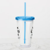 Custom Logo Business Promo Add Your Text Custom Acryltrinkbecher (Rechts)