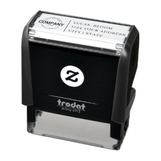   Custom Logo Business Self Inking Rubber Stamp Mo Permastempel