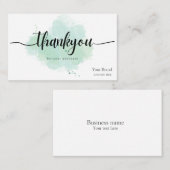 Custom logo business thank you for your purchase visitenkarte (Vorne/Hinten)