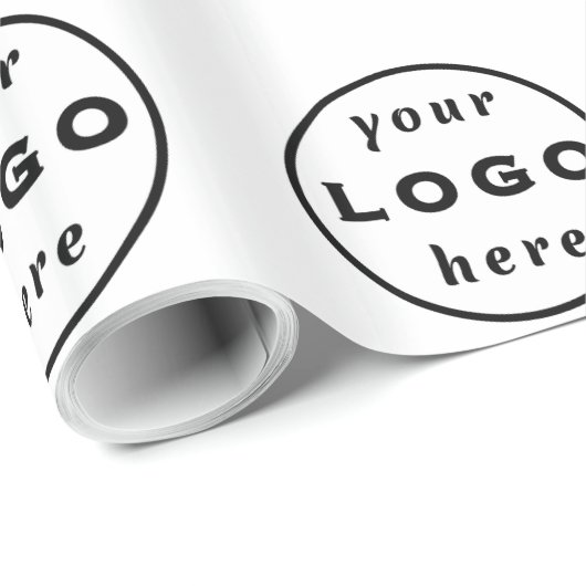 Custom Logo Business Wrapping Paper | Branded Gift Geschenkpapier (Rolleneckpunkt)