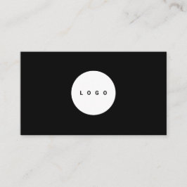 Custom logo circle professional black  visitenkarte