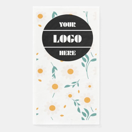 Custom Logo Colorful Flower Pattern Party Napkin Serviette (Vorderseite)