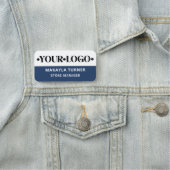 Custom Logo Employee Blue Namensschild (Beispiel)