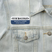 Custom Logo Employee Blue Namensschild (Beispiel)