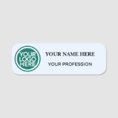 Custom Logo Employee |Business Badge Namensschild (Vorderseite)