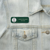 Custom Logo Employee Executive Emerald Namensschild (Beispiel)