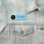 Custom Logo Employee magnetic and safety pin Namensschild (Beispiel)